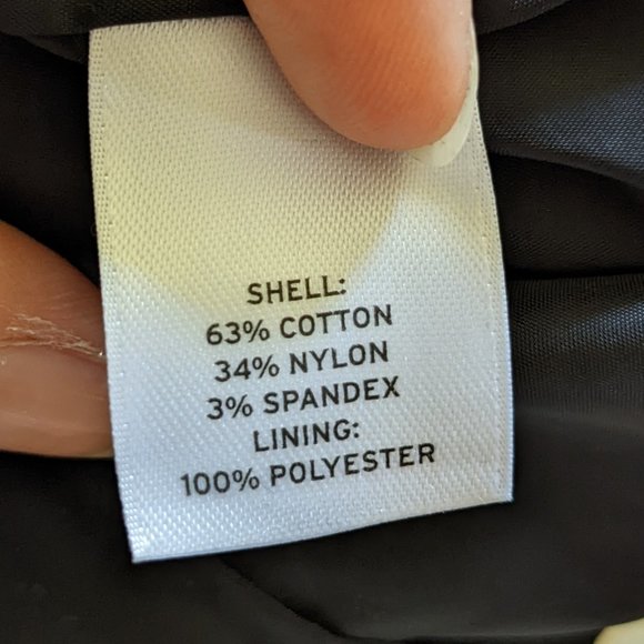 3 for $30 - Navy and Beige Blocked Pencil Skirt - Picture 5 of 5